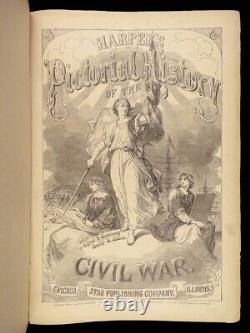 1896 HUGE Harper's CIVIL WAR Pictorial History Illustrated MAPS Battle Scenes