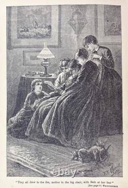1896 LITTLE WOMEN Victorian CHRISTMAS Civil War ALCOTT Antique 200 ILLUSTRATIONS