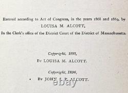 1896 LITTLE WOMEN Victorian CHRISTMAS Civil War ALCOTT Antique 200 ILLUSTRATIONS