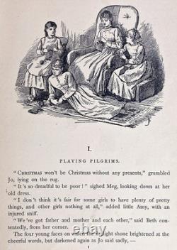 1896 LITTLE WOMEN Victorian CHRISTMAS Civil War ALCOTT Antique 200 ILLUSTRATIONS