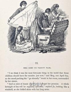 1896 LITTLE WOMEN Victorian CHRISTMAS Civil War ALCOTT Antique 200 ILLUSTRATIONS