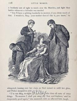 1896 LITTLE WOMEN Victorian CHRISTMAS Civil War ALCOTT Antique 200 ILLUSTRATIONS