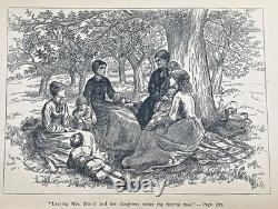 1896 LITTLE WOMEN Victorian CHRISTMAS Civil War ALCOTT Antique 200 ILLUSTRATIONS
