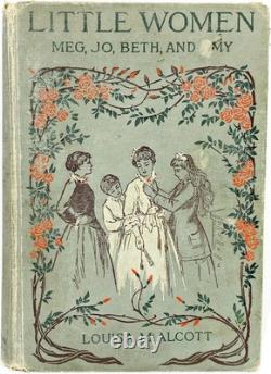 1896 LITTLE WOMEN Victorian CHRISTMAS Civil War ALCOTT Antique 200 ILLUSTRATIONS