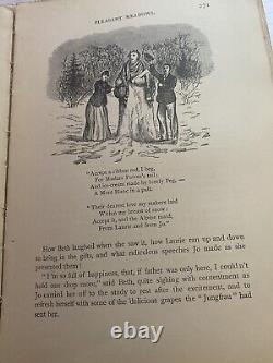 1896 Little Women by Alcott Classic Civil War Slavery Illustrated