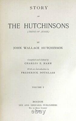 1896 us SINGING HUTCHINSONS Civil War music ABOLITIONIST Womens Suffrage SLAVERY