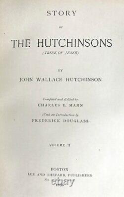 1896 us SINGING HUTCHINSONS Civil War music ABOLITIONIST Womens Suffrage SLAVERY