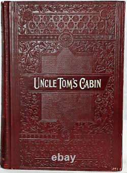 1897 UNCLE TOM'S CABIN Slavery 1ST ED Civil War LEATHER History HARRIET B STOWE