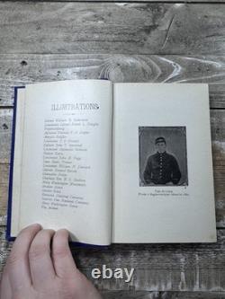 1898 Antique Civil War Book Awhile with the Blue Borton