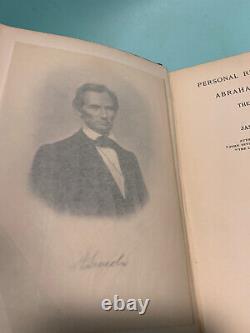 1898 Personal Recollections of Abraham Lincoln & the Civil War Gilmore 1stEd