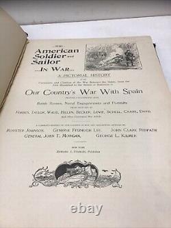 1898 The American Soldier/Sailor In War a Pictorial History Battle Scenes Folio