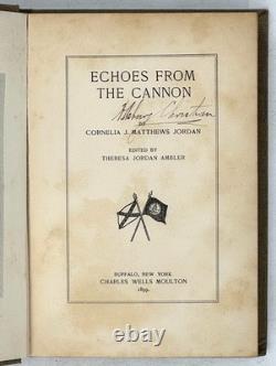 1899 JORDAN. Echoes from the Cannon. Confederate Civil War Poetry