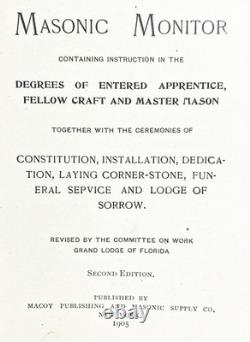 1905 Occult ANTIQUE FREEMASONRY Civil War KNIGHTS TEMPLAR Free Mason FRATERNITY
