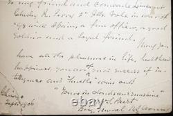 1906 General Burt CIVIL War Spanish War Indian Wars Veteran With Letter Signed