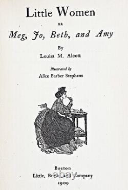1917 edition LITTLE WOMEN SET 1st & pt 2 LOUISA MAY ALCOTT a Civil War VICTORIAN