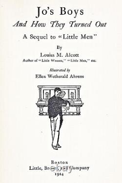 1917 edition LITTLE WOMEN SET 1st & pt 2 LOUISA MAY ALCOTT a Civil War VICTORIAN