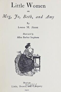 1922 illustrated LITTLE WOMEN SET Civil War COMPLETE GIFT xmas LOUISA MAY ALCOTT