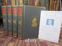 1936 Freeman R. E. LEE, A BIOGRAPHY & RARE BOOKLET Civil War 4 V. PULITZER PRIZE