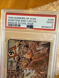 1938 Horrors of War #285 Sudetans and Czechs Engage in Civil War High Number