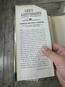 1946 Antique Civil War History Book Lee's Lieutenants A Study in Command