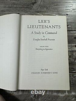 1946 Antique Civil War History Book Lee's Lieutenants A Study in Command