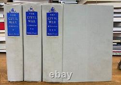 1958 Civil War A Narrative in 3 Volumes INSCRIBED by Author Shelby Foote