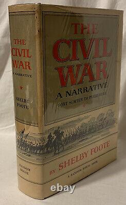 1958 The Civil War A Narrative Vol 1 Shelby Foote SIGNED 1st Print (Later DJ)