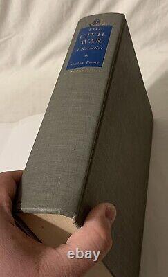 1958 The Civil War A Narrative Vol 1 Shelby Foote SIGNED 1st Print (Later DJ)