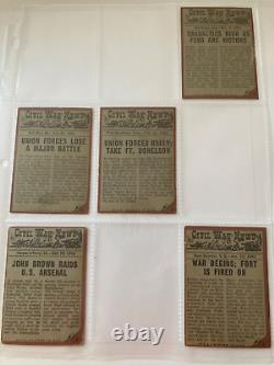 1962 TOPPS civil war news trading cards. SET of 71 TOTAL. Out of 88