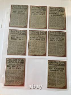 1962 TOPPS civil war news trading cards. SET of 71 TOTAL. Out of 88