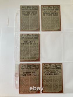 1962 TOPPS civil war news trading cards. SET of 71 TOTAL. Out of 88