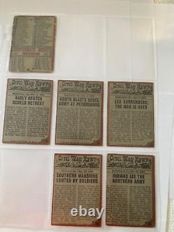 1962 TOPPS civil war news trading cards. SET of 71 TOTAL. Out of 88