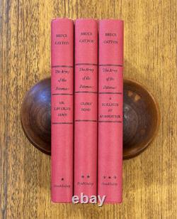 1962 US CIVIL WAR Bruce Catton,'The Army of the Potomac', Vols. 1-3. Vg HBDJ