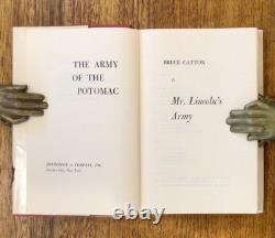 1962 US CIVIL WAR Bruce Catton,'The Army of the Potomac', Vols. 1-3. Vg HBDJ