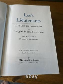 (1991) Lee's Lieutenants D. S. Freeman (Easton Press) Leather Confederate