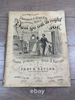 19th Century Bound Sheet Music Album 1870s Post Civil War Americana
