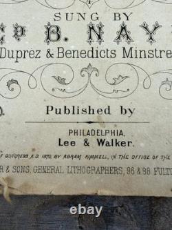 19th Century Bound Sheet Music Album 1870s Post Civil War Americana
