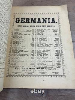 19th Century Bound Sheet Music Album 1870s Post Civil War Americana