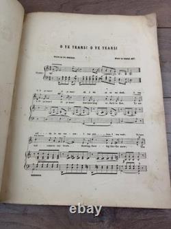 19th Century Bound Sheet Music Album 1870s Post Civil War Americana