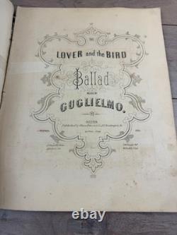 19th Century Bound Sheet Music Album 1870s Post Civil War Americana