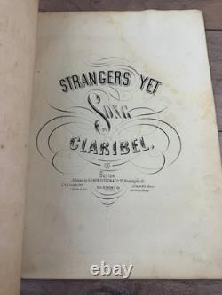19th Century Bound Sheet Music Album 1870s Post Civil War Americana