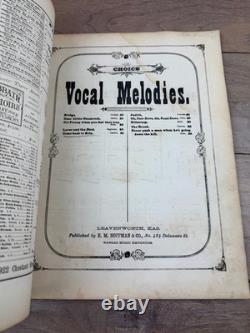 19th Century Bound Sheet Music Album 1870s Post Civil War Americana
