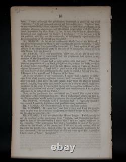 1st, PRE-CIVIL WAR, Original 1859 Pamphlet Speech of Hon. Thomas A. R. Nelson