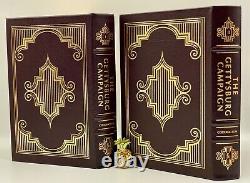 2 Easton Press GETTYSBURG CAMPAIGN Military History CIVIL WAR Collectors Edition