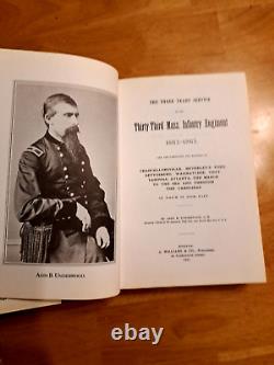 33RD MASSACHUSETTS By Adin Ballou Underwood CIVIL WAR Genealogy Hardcover DJ