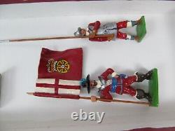 3 Set Soldiers of Fortune English Civil War Lead Diecast Toy Figures Vtg Painted