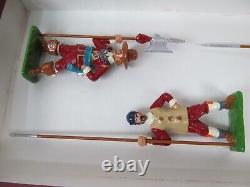 3 Set Soldiers of Fortune English Civil War Lead Diecast Toy Figures Vtg Painted