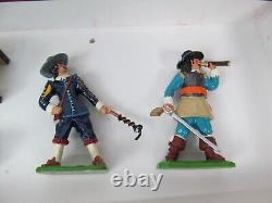 3 Set Soldiers of Fortune English Civil War Lead Diecast Toy Figures Vtg Painted