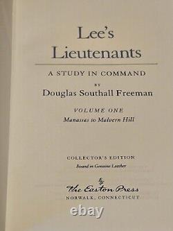 3 Vol Easton Press LEE'S LIEUTENANTS A Study in Command Douglas Southall Freeman