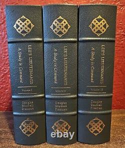 3 Vol Easton Press LEE'S LIEUTENANTS A Study in Command Douglas Southall Freeman